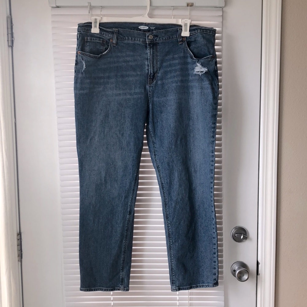 Old Navy Boyfriend amid rise Jeans SZ 16